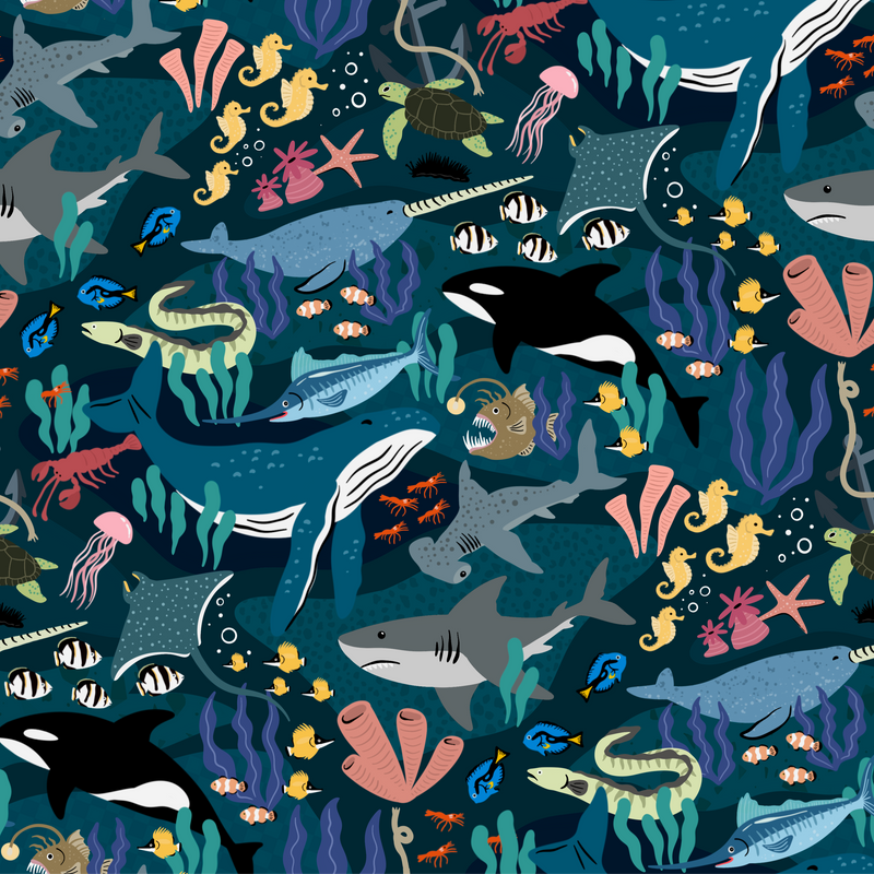 sea life image for underwear